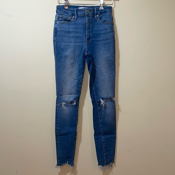 Good American Denim - Womens Good American X Zara High Rise Skinny Jeans